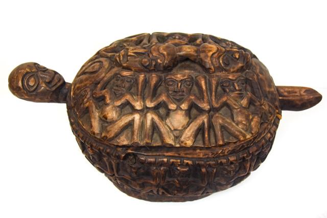 African Yoruba Hand Carved Divination Bowl (1 of 8)