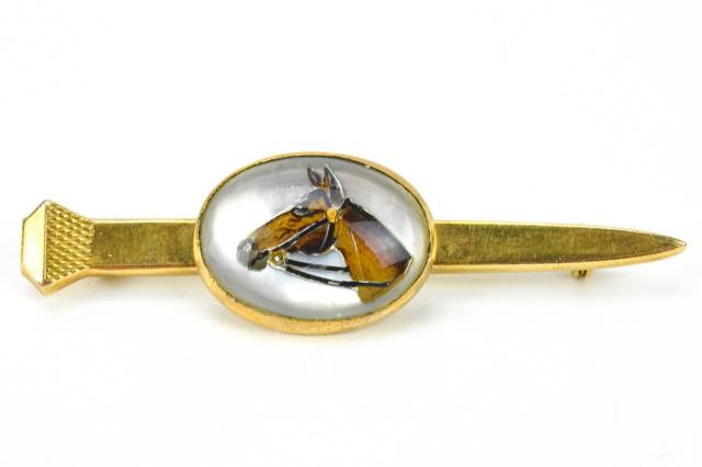 Vintage Equestrian Motif Essex Crystal Brooch (1 of 7)