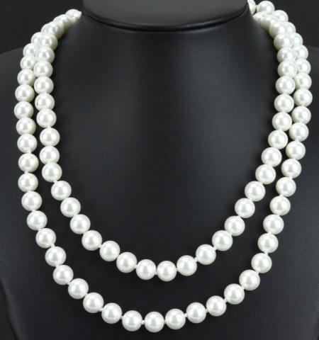Pair of Hand Knotted 6mm Pearl Necklace Strands (1 of 7)