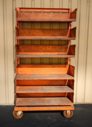 Vintage Painted Steel Warehouse Tool Cart (1 of 6)