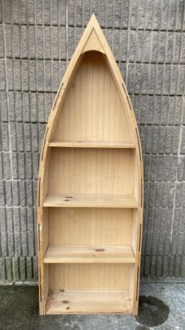 Craftsman Made Pine Row Boat Form Bookshelf (1 of 5)