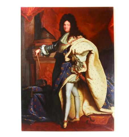Robinson King Louis XVI Oil Canvas Painting (1 of 8)