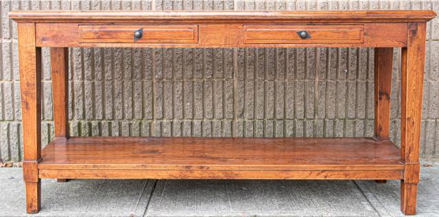 Antique Arts & Crafts Oak Console Table (1 of 10)