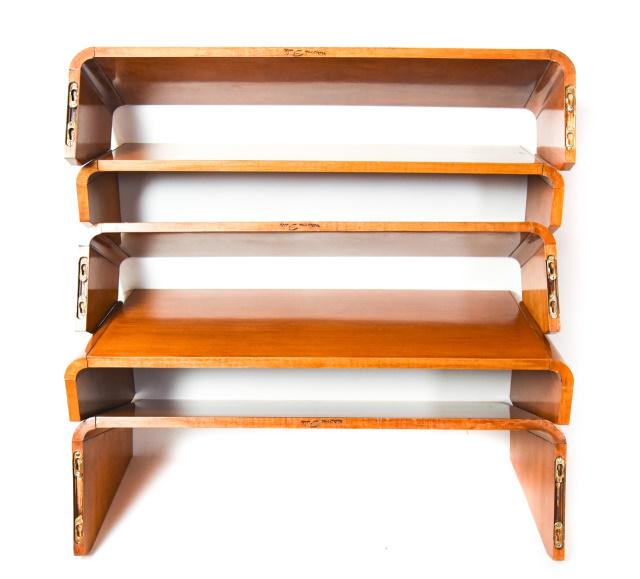 Set 5 Naomi Gale Hand Crafted Wooden Wall Shelves (1 of 12)