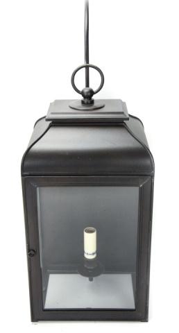 New Rubbed Brass & Glass Carriage Style Lantern (1 of 7)