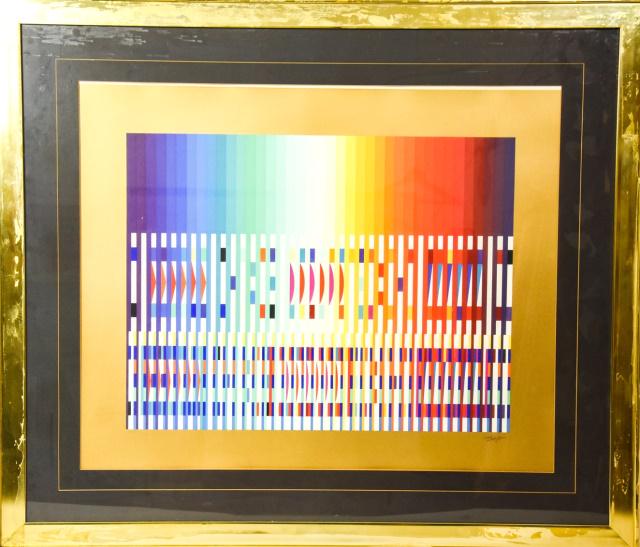Yaacov Agam Pencil Signed Artists Proof Framed (1 of 7)