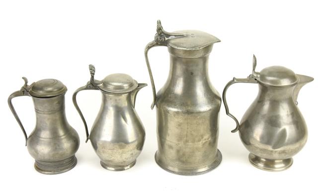 Antique English Pewter Drinking Articles / Pitcher (1 of 9)