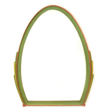 Antique Arched Art Deco Hand Painted Vanity Mirror (1 of 8)