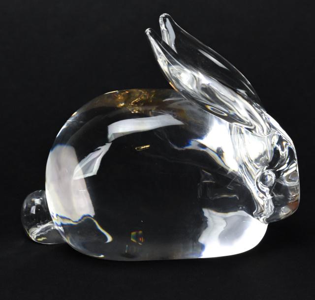 Signed Steuben Crystal Rabbit Figurine (1 of 6)