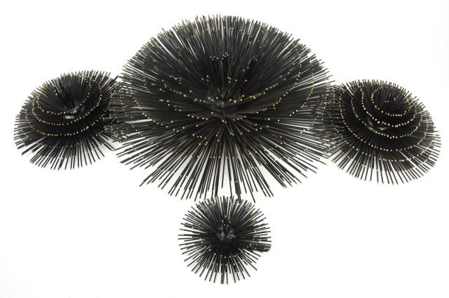 Mid Century Modern Metal Starburst Wall Sculpture (1 of 7)