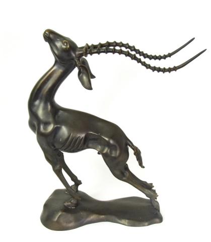 Bronze Tone Antelope Statue (1 of 8)