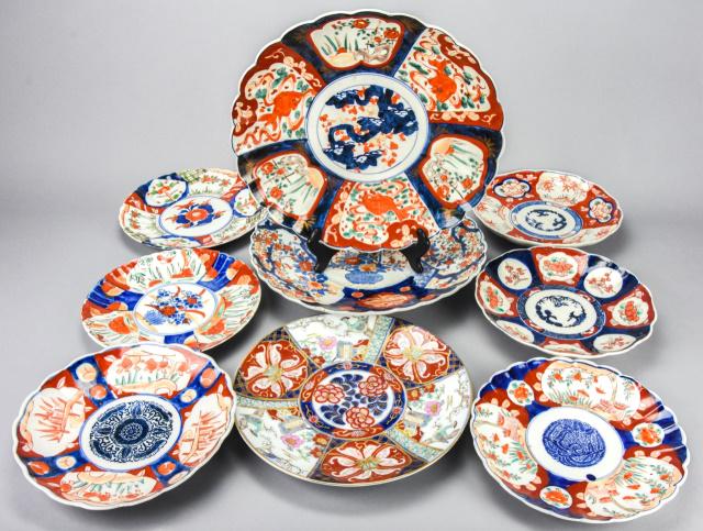 Collection Antique Japanese Imari Plates & Charger (1 of 9)