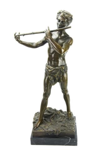 Felix Charpentier Bronze Pan Statue LImprovisateur (1 of 9)