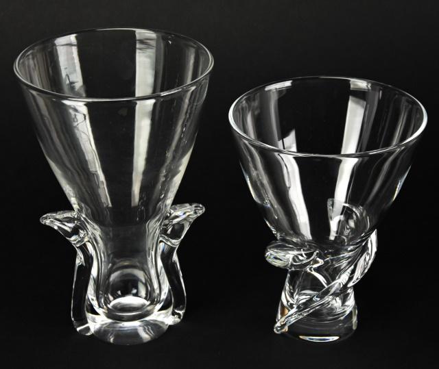 Two Signed Steuben Crystal Vases (1 of 10)