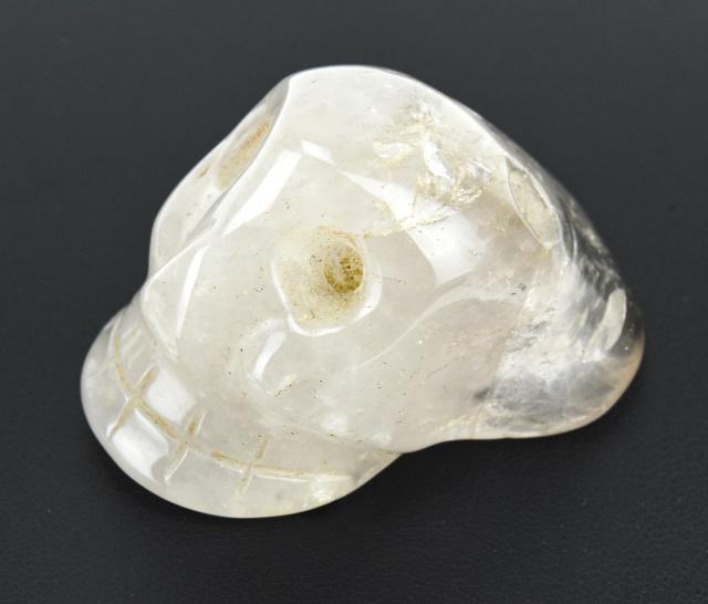 Hand Carved Rose Quartz Memento Mori Skull Pendant (1 of 5)