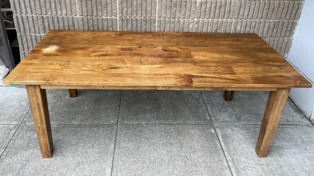 Pine Plank Construction Dining Table (1 of 6)