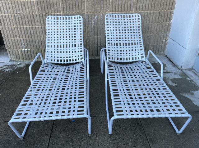 Pair Brown Jordan Outdoor Chaise Lounges (1 of 4)