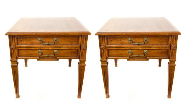 Pair Heritage Furniture Regency Style End Tables (1 of 10)