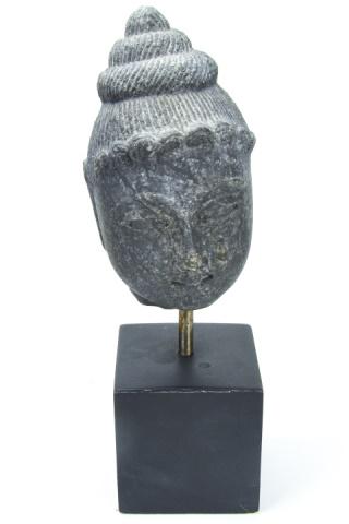 South East Asian Carved Granite Buddha Head (1 of 8)