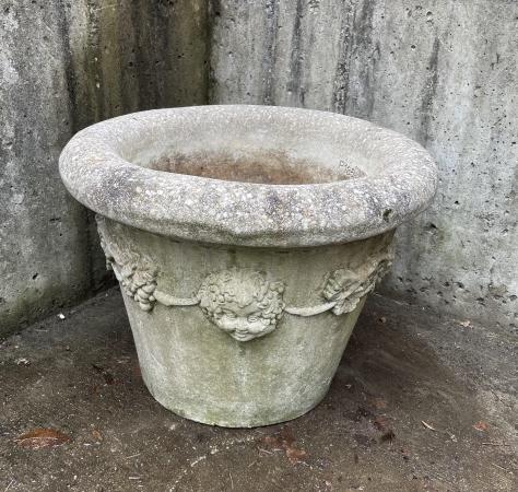 Nina Studio Cast Stone Outdoor Planter w Putti (1 of 4)