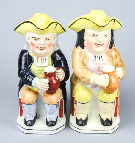 2 Antique Staffordshire Toby Jugs (1 of 7)