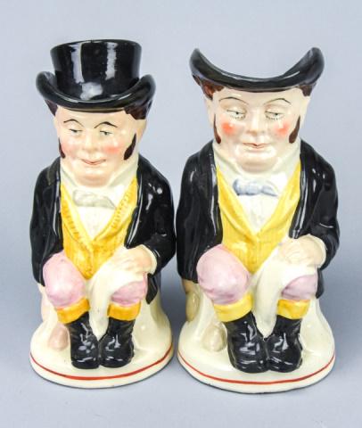 2 Antique Staffordshire Toby Jugs (1 of 7)