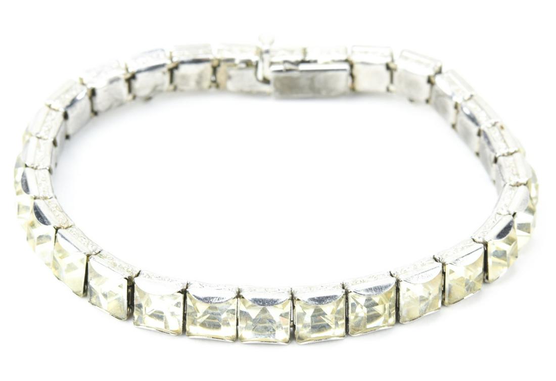 Antique Art Deco Costume Jewelry Paste Bracelet (1 of 5)