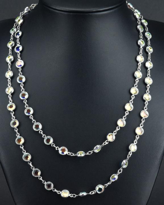 Vintage Swarovski Crystal Bezel Set Necklace (1 of 7)