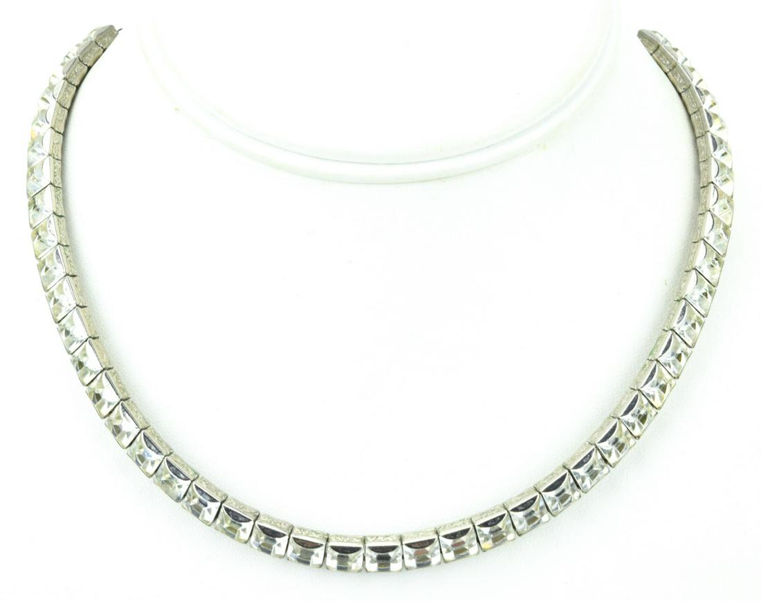 Antique Art Deco Costume Jewelry Paste Necklace (1 of 7)
