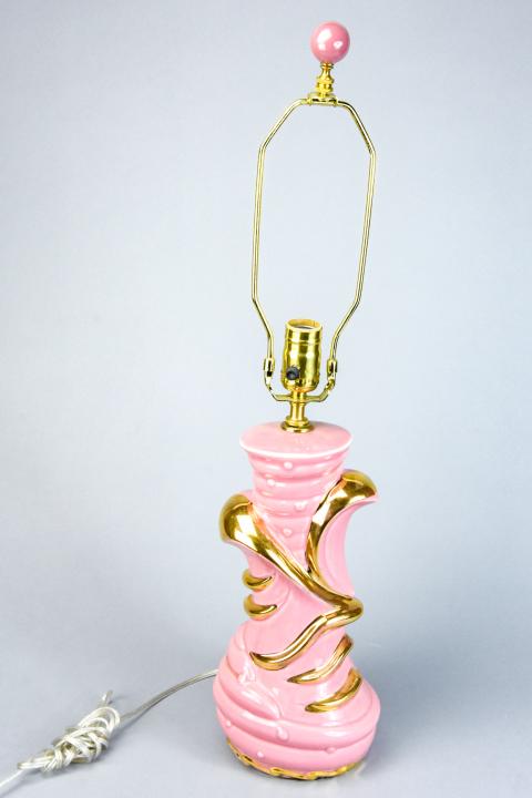 Mid C Modern C Miller Ceramic Pink Table Lamp (1 of 8)
