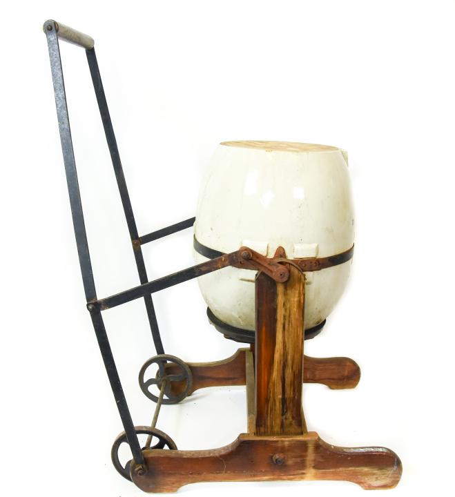 Antique Superior Sanitary Barrel Butter Churn (1 of 7)