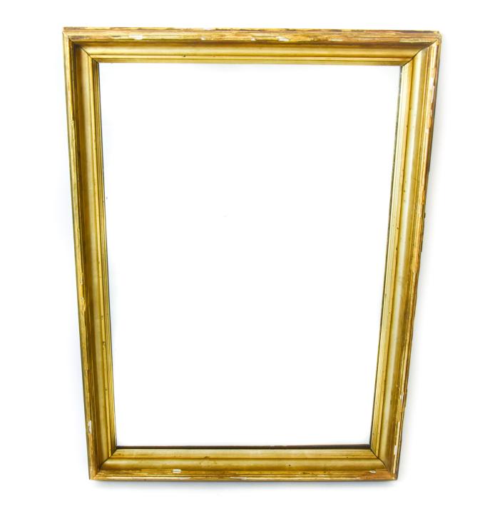 Antique Lemon Gilt Ogee Mantle Mirror (1 of 6)