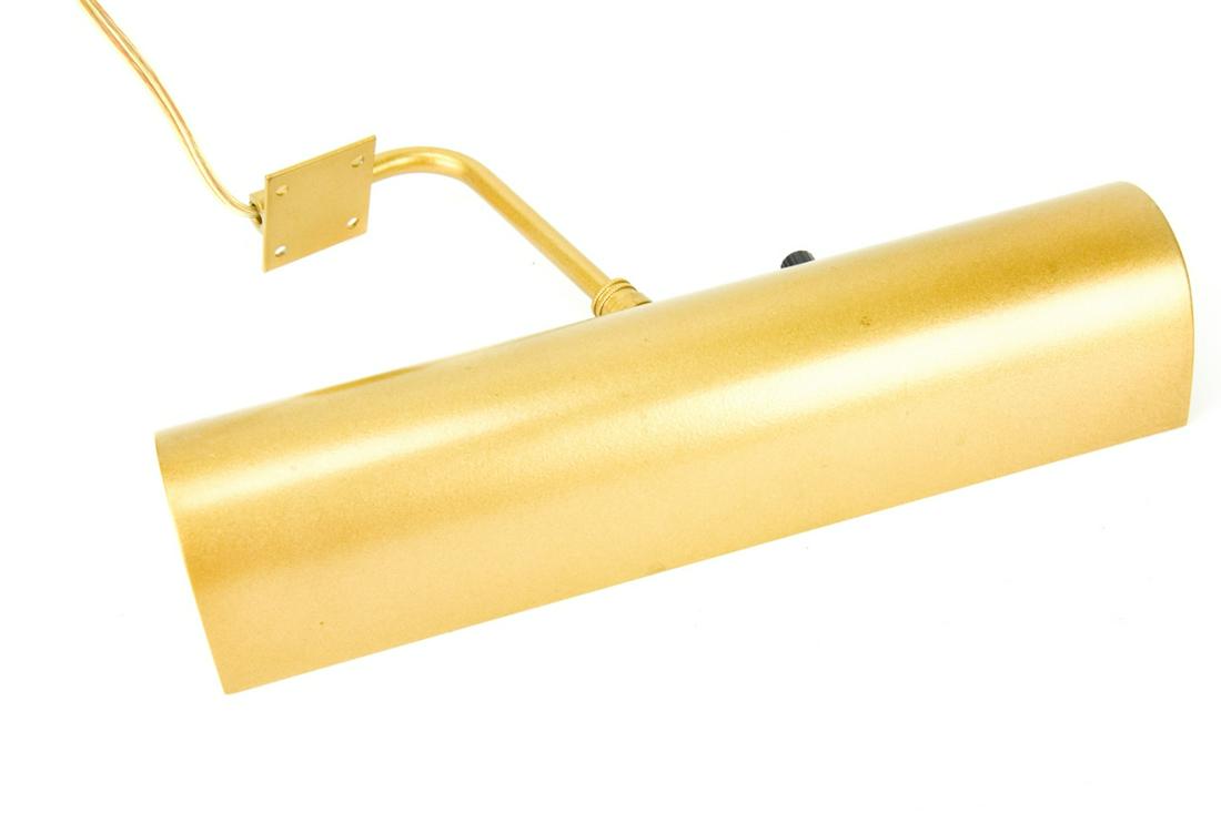 Gilt Painting Light with Mount: Gilt Painting Light with Mount. Measures 12.5 inches in width.
