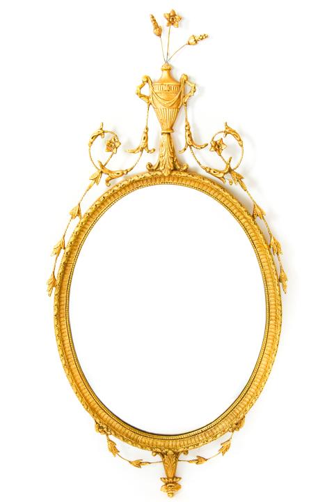 Adam Style Neoclassical Giltwood Mirror Urn Finial (1 of 8)