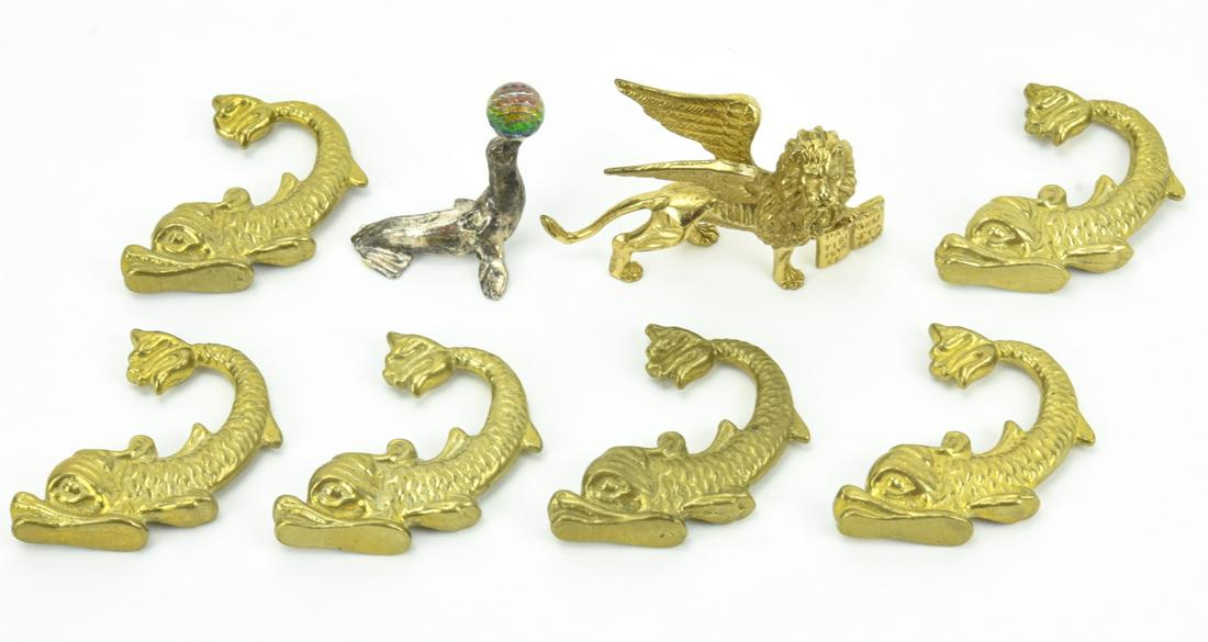 Collection of Miniature Gilt Ormolu Statues (1 of 9)