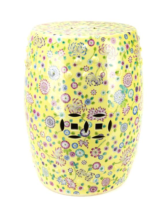 Antique Chinese Hand Painted Porcelain Stool (1 of 8)