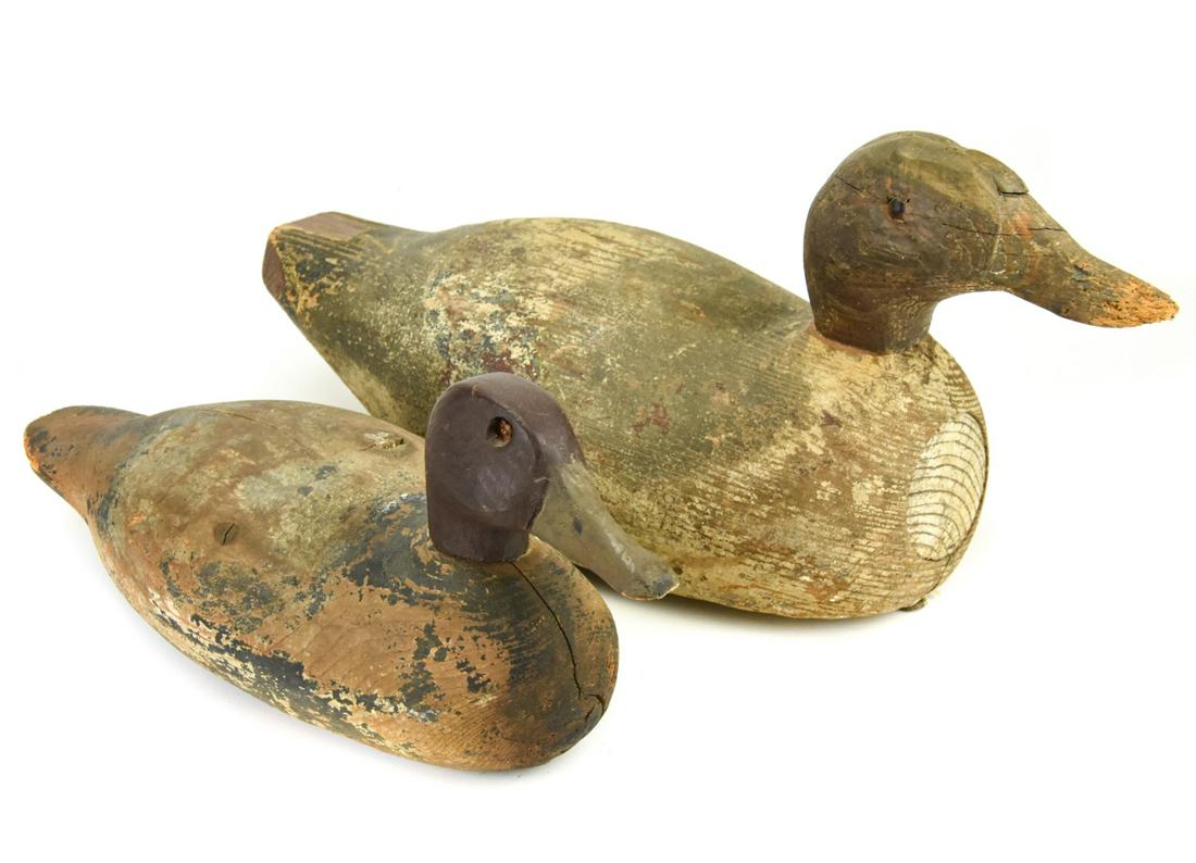Pair Antique Duck Decoys (1 of 8)