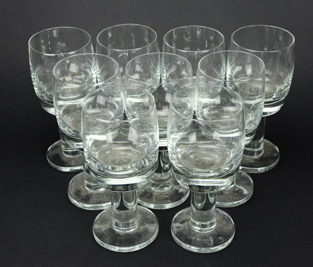 Set 9 Blown Glass Goblets (1 of 6)