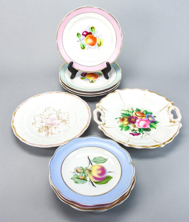 Collection KPM Porcelain Plates w Fruit Motifs (1 of 8)