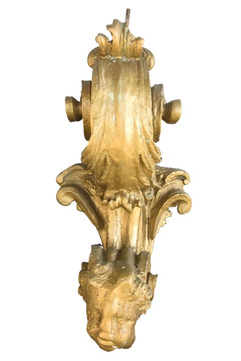 Architectural Salvage Cast & Gilded Figural Corbel (1 of 9)