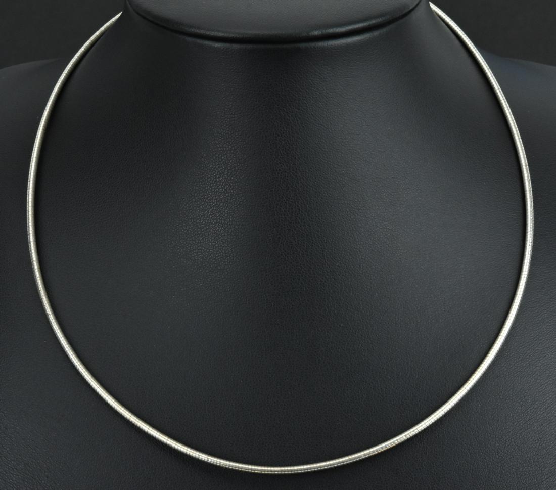 Sterling Silver Articulated Snake Necklace Chain: Sterling Silver Articulated Snake Necklace Chain. Measures 16 inches in length.