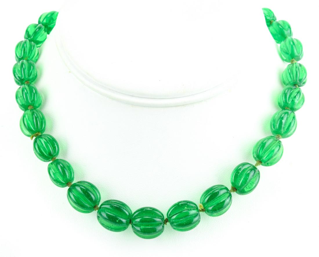 Vintage French Gripoix Poured Glass Necklace (1 of 6)