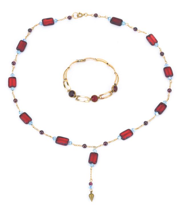 Antique Art Deco Bracelet Costume Jewelry Necklace (1 of 10)