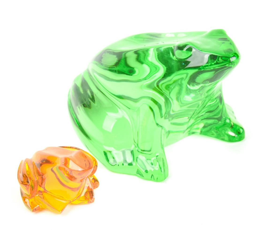 2 Baccarat Frog Crystal Figurines / Paper Weights (1 of 8)