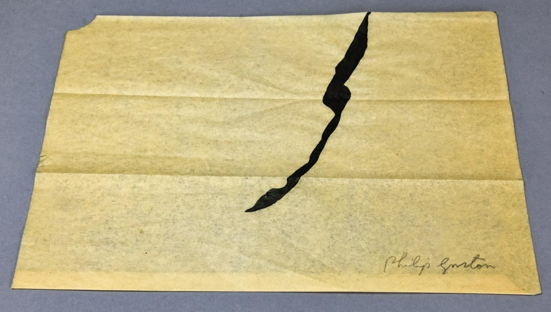 Philip Guston Pencil Signed Ink on Paper (1 of 9)