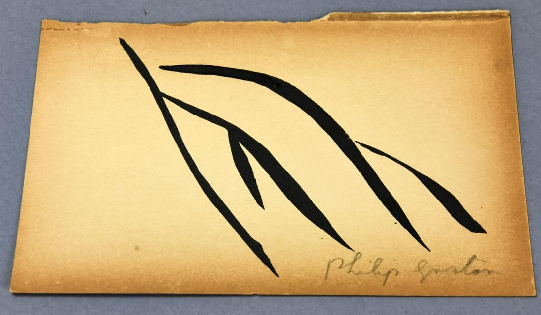 Philip Guston Pencil Signed Ink on Paper (1 of 8)