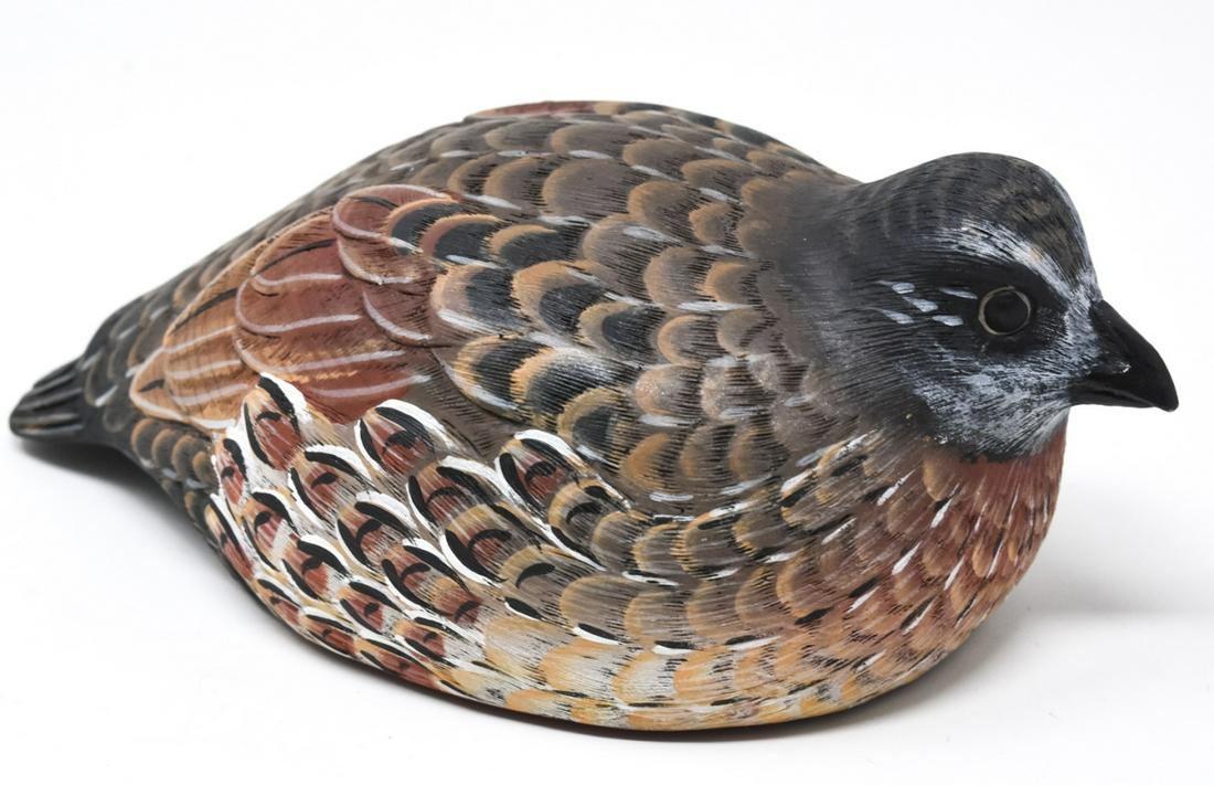 Bob White Quail Duck Decoy by Campbell (1 of 6)