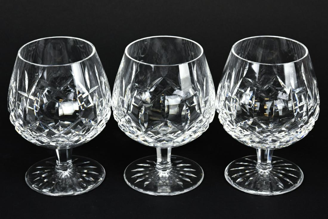 Set 3 Waterford Cut Crystal Snifters (1 of 7)