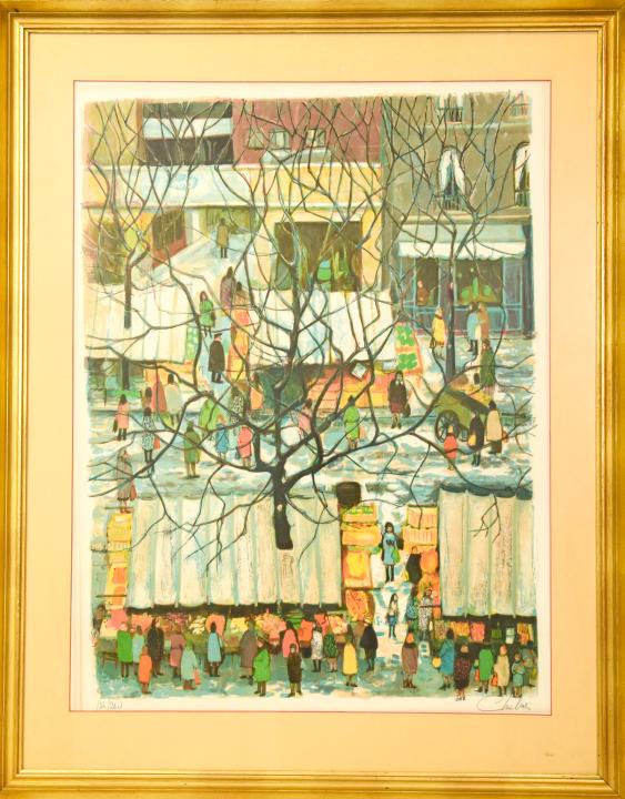 Nathalie Chabrier Framed Signed Lithgograph (1 of 9)