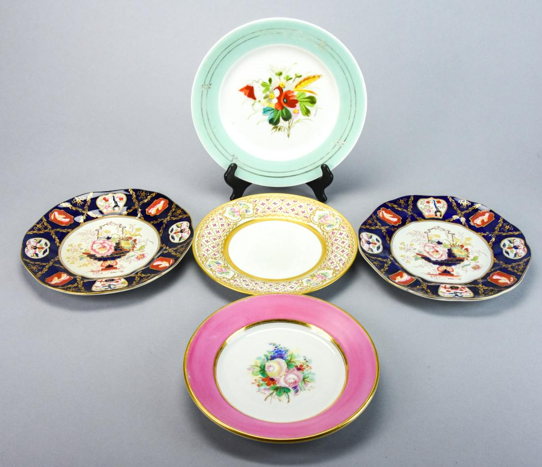 Collection Antique Floral Plates: Limoges, Mason's (1 of 9)